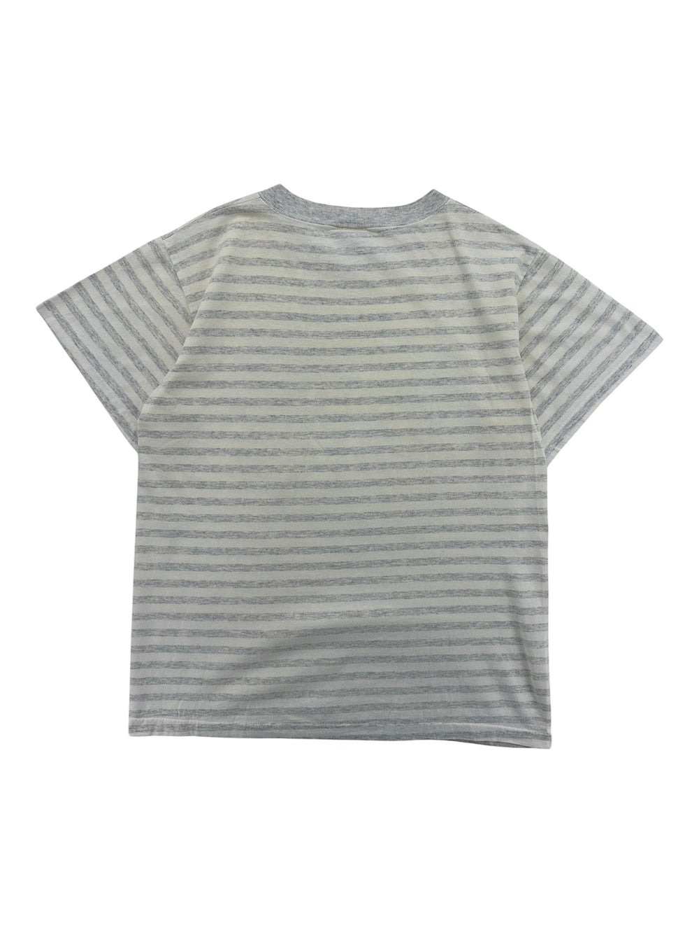 Exile Vintage 1990s Chicago Bears grey and white striped cotton t-shirt, back view