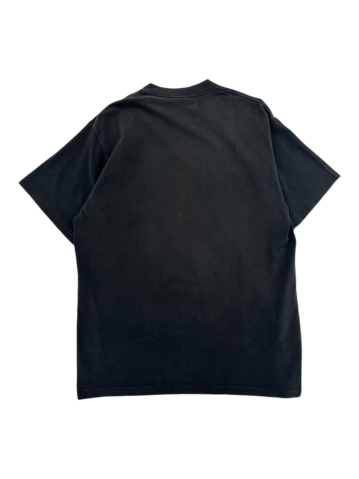 Exile Vintage 1990s Dallas Cowboys Super Bowl black cotton T-shirt, back view of XL size vintage graphic tee.