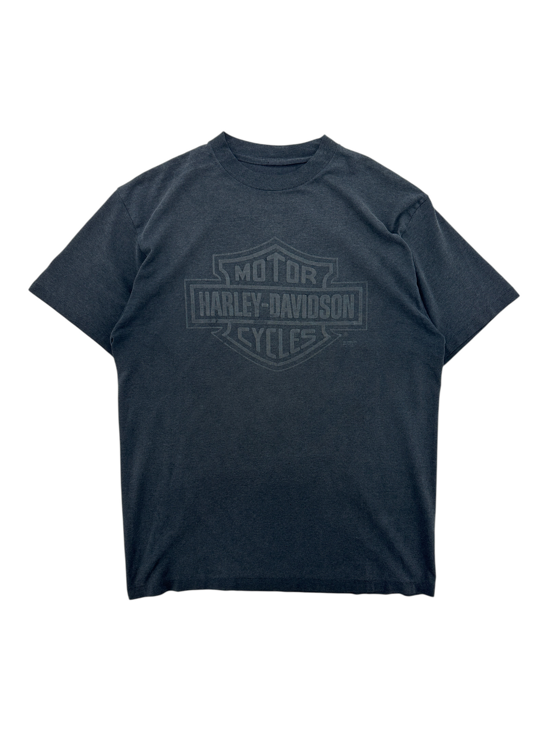 Exile Vintage 1990s Harley Davidson The Cycle Works black graphic t-shirt with faded logo print