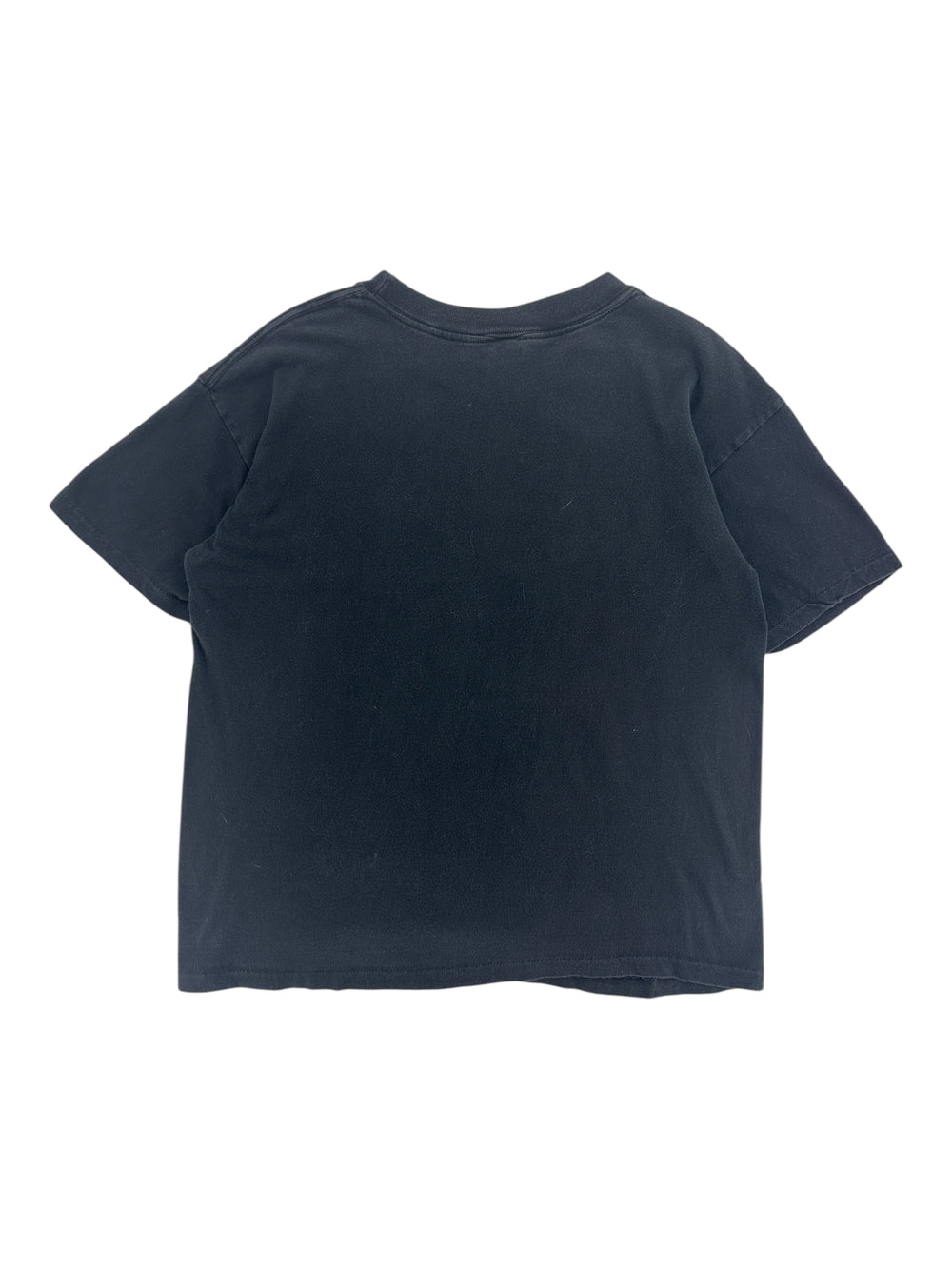 Exile Vintage 1990s Looney Tunes streetwear t-shirt in plain black, back view of a size large cotton tee.