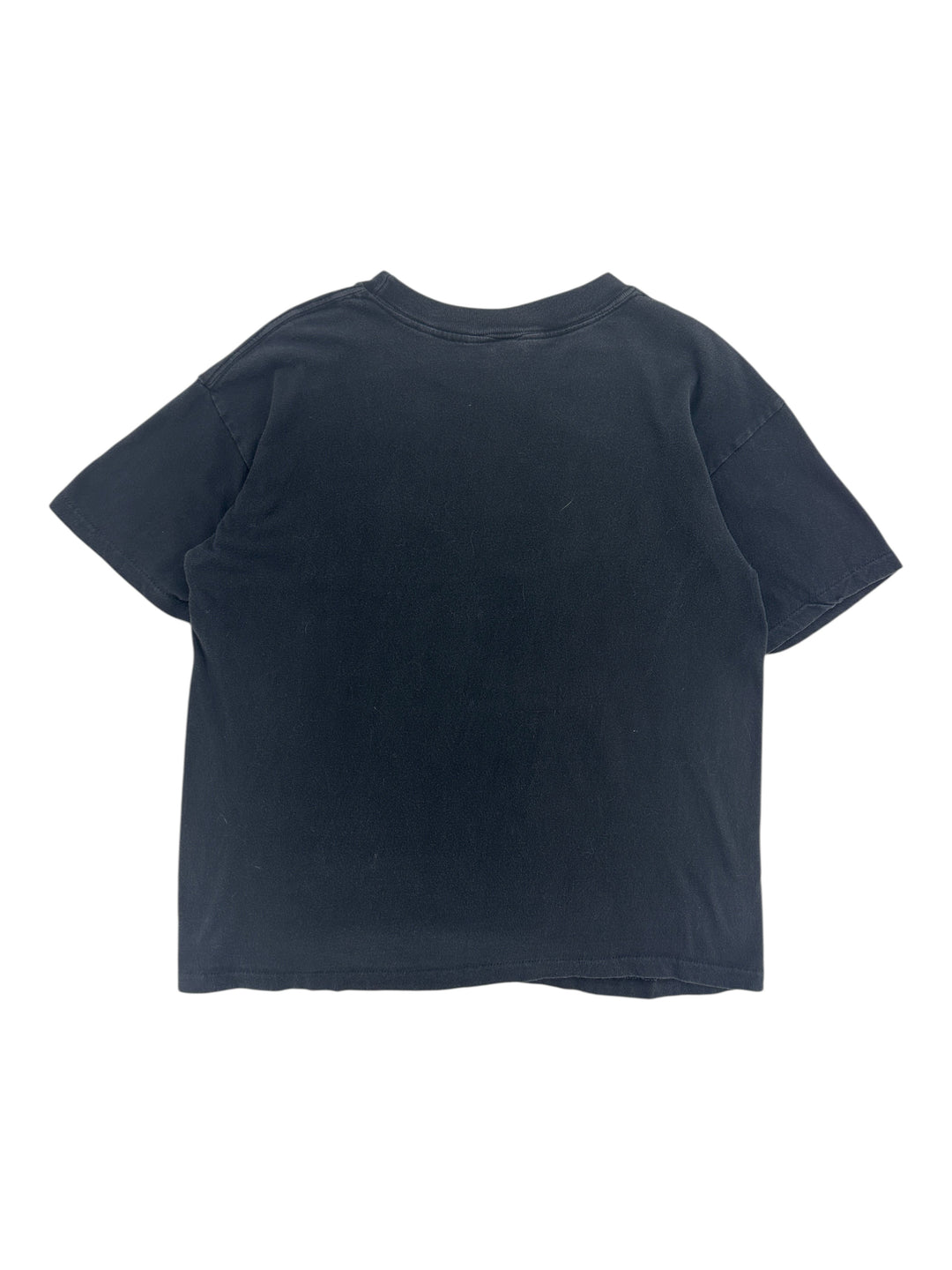 Exile Vintage 1990s Looney Tunes streetwear t-shirt in plain black, back view of a size large cotton tee.