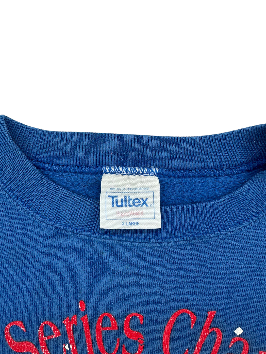 Exile Vintage 1990s Minnesota Twins blue crewneck sweatshirt with Tultex tag, size XL.