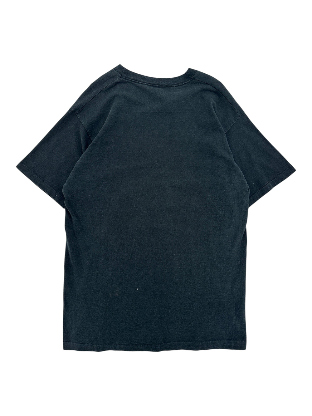 Exile Vintage black Molson Indy Vancouver racing t-shirt, size XL, back view showing plain cotton fabric.