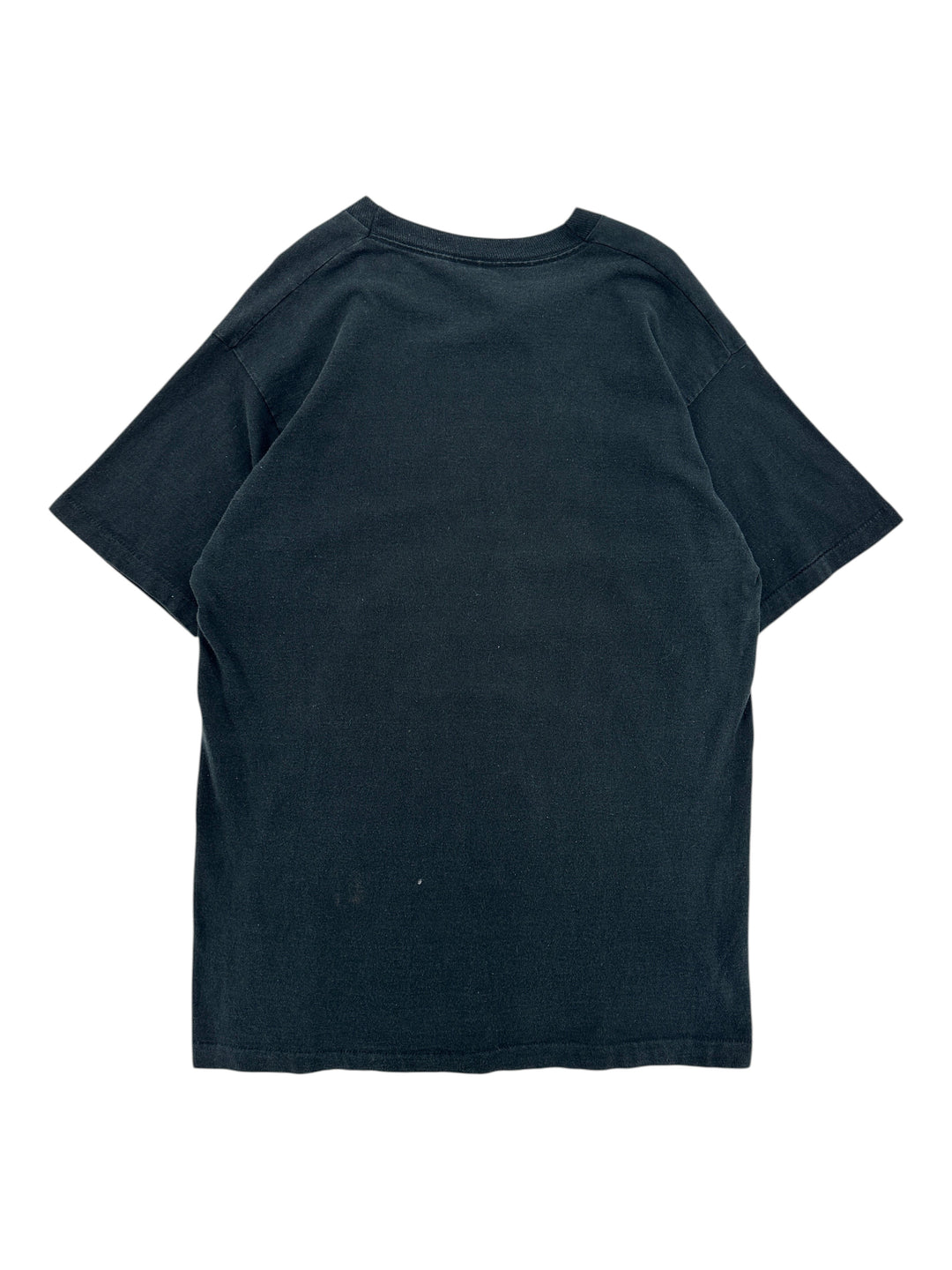 Exile Vintage black Molson Indy Vancouver racing t-shirt, size XL, back view showing plain cotton fabric.