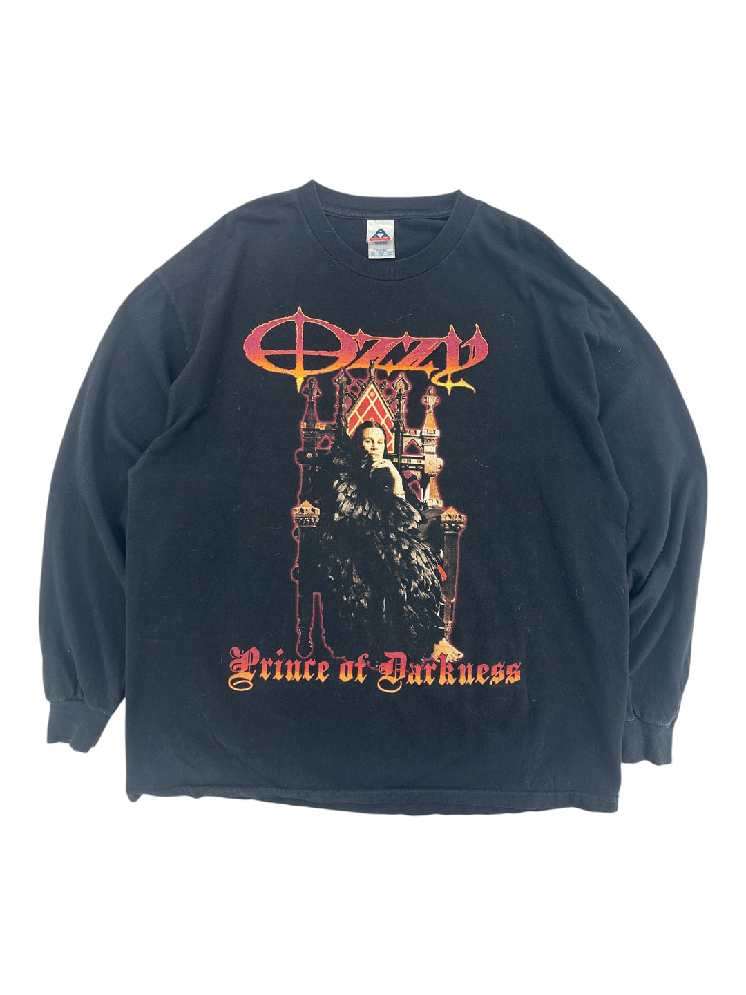 Exile Vintage 2000s Ozzy Osbourne Prince of Darkness black long sleeve graphic t-shirt with throne print