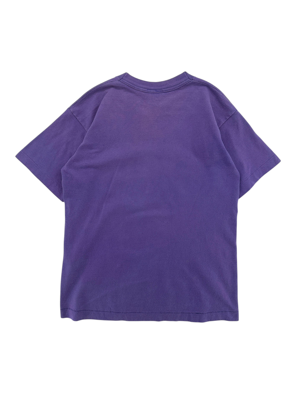 Exile Vintage 1990s Angelica Pickles graphic t-shirt in solid purple, back view of short sleeve cotton crew neck