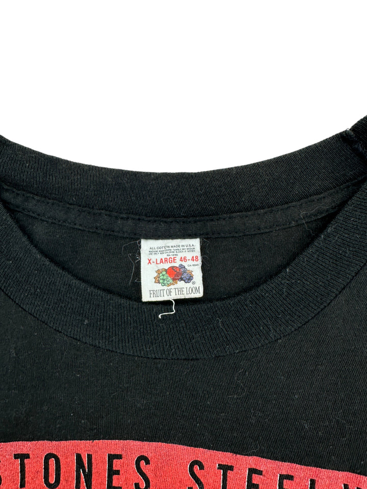 Exile Vintage black 1989 Rolling Stones tour t-shirt with original Fruit of the Loom XL neck tag