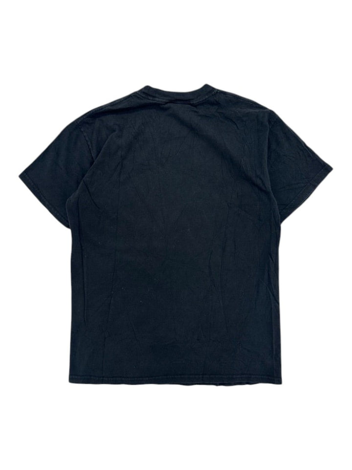Exile Vintage black 2000s Rolling Stones t-shirt, back view of a plain cotton crew neck graphic tee.