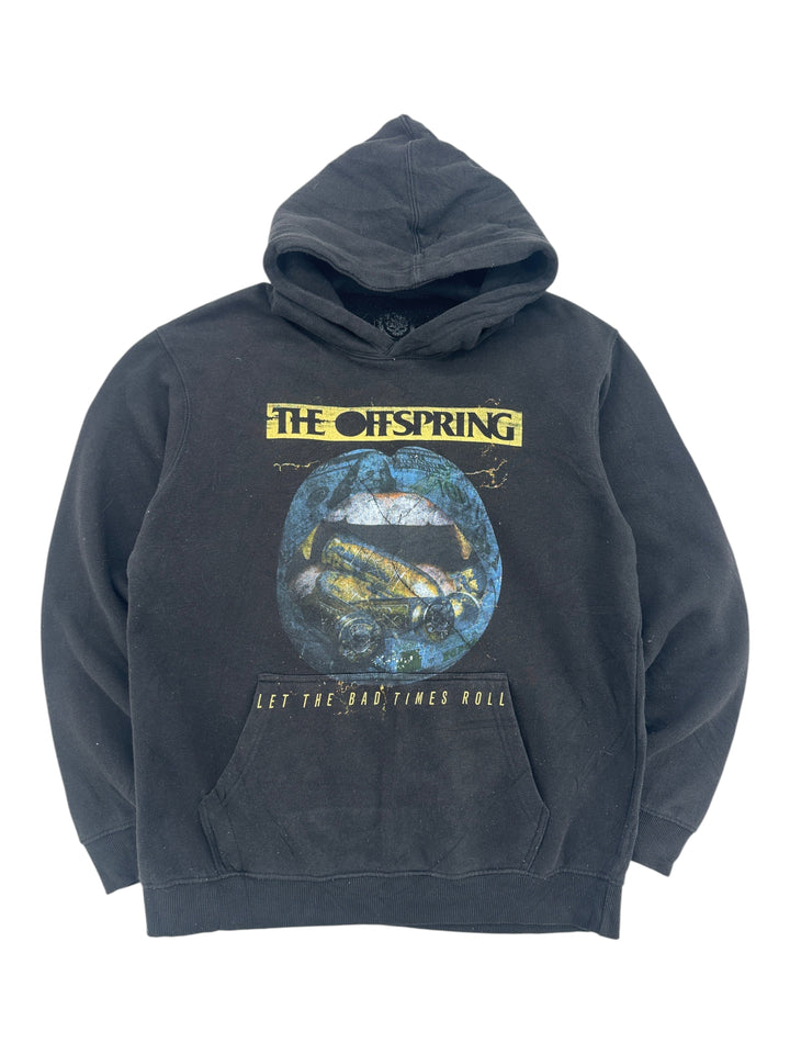 Exile Vintage black The Offspring band hoodie with Let The Bad Times Roll graphic print on the front