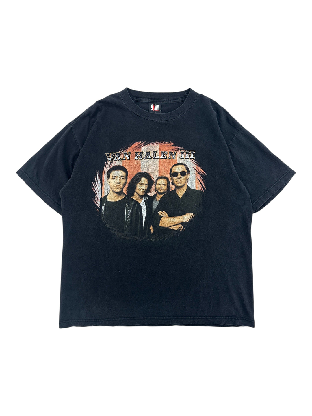 Exile Vintage black 1990s Van Halen III band t-shirt with graphic print of the band members on the front