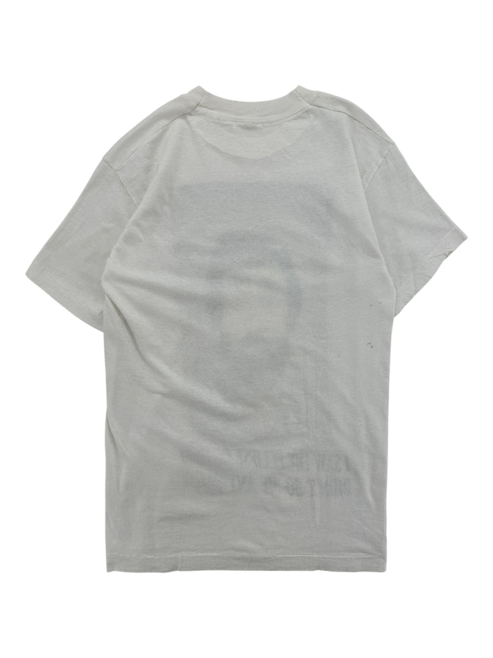 Exile Vintage white 1999 I Saw The Eclipse graphic t-shirt, back view showing short sleeves and crew neck