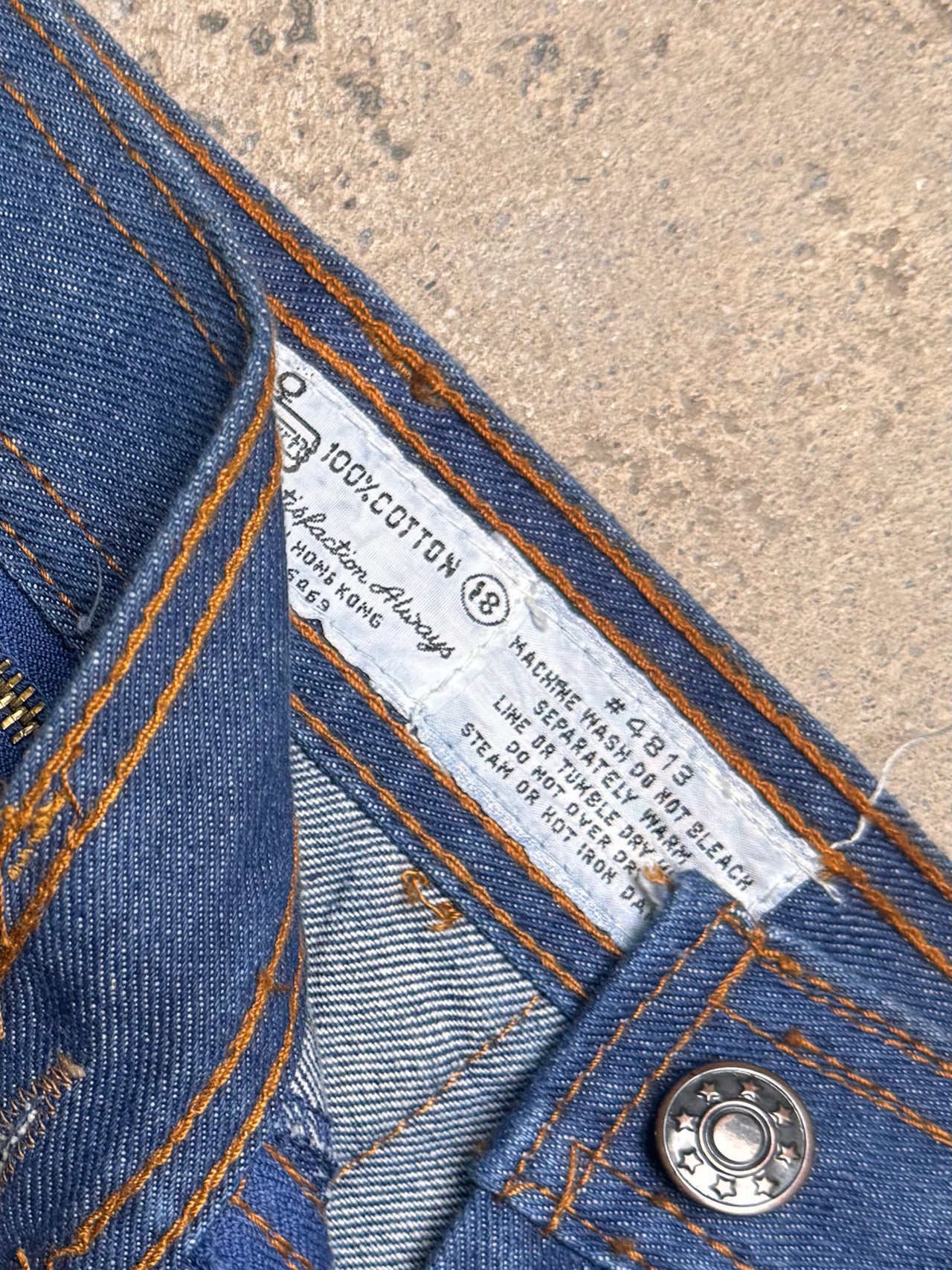 K-Mart Classic Straight-Leg Blue Jeans (M)