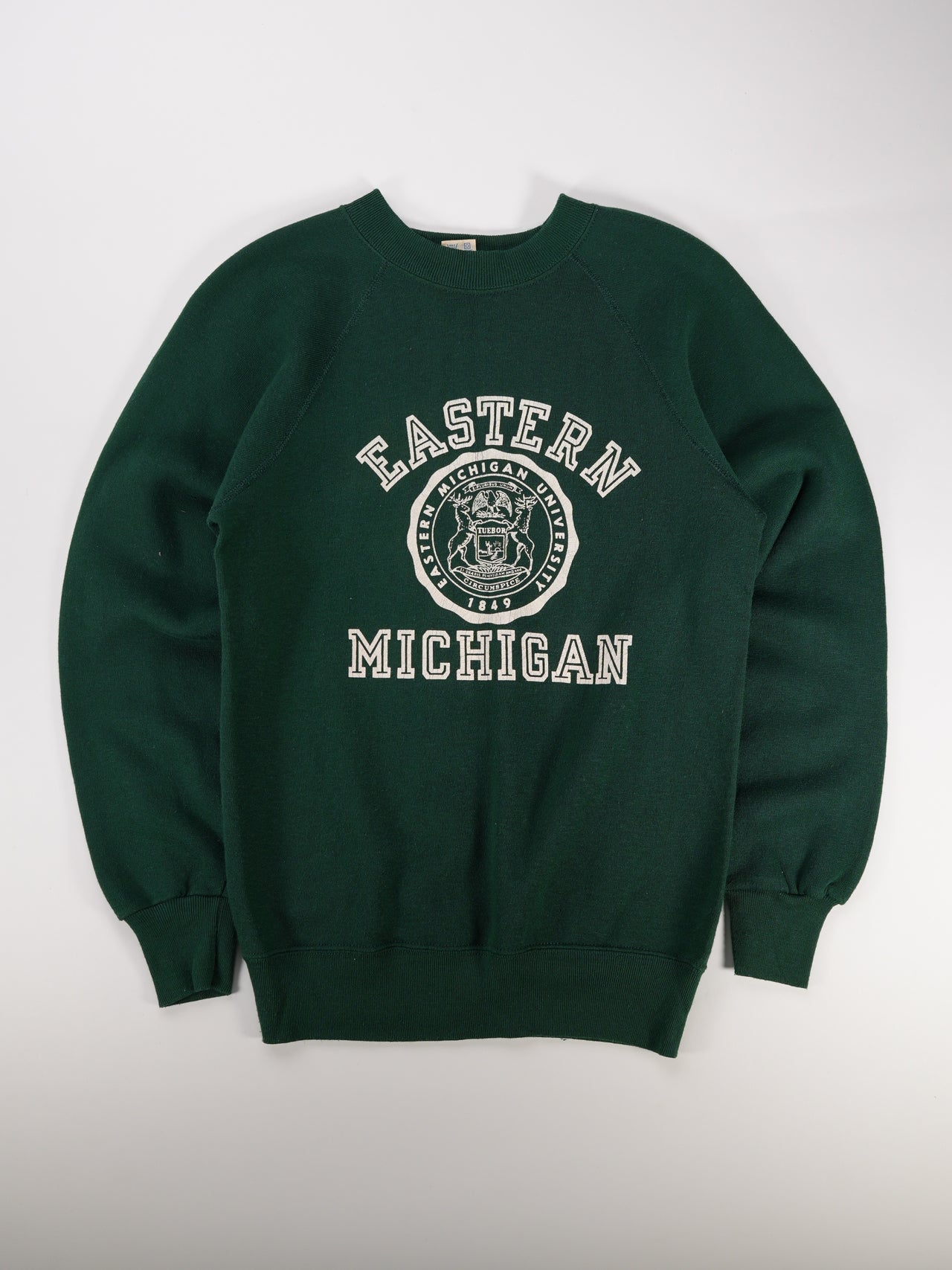 1980s - Champion Eastern Michigan Collegiate Crewneck Sweatshirt