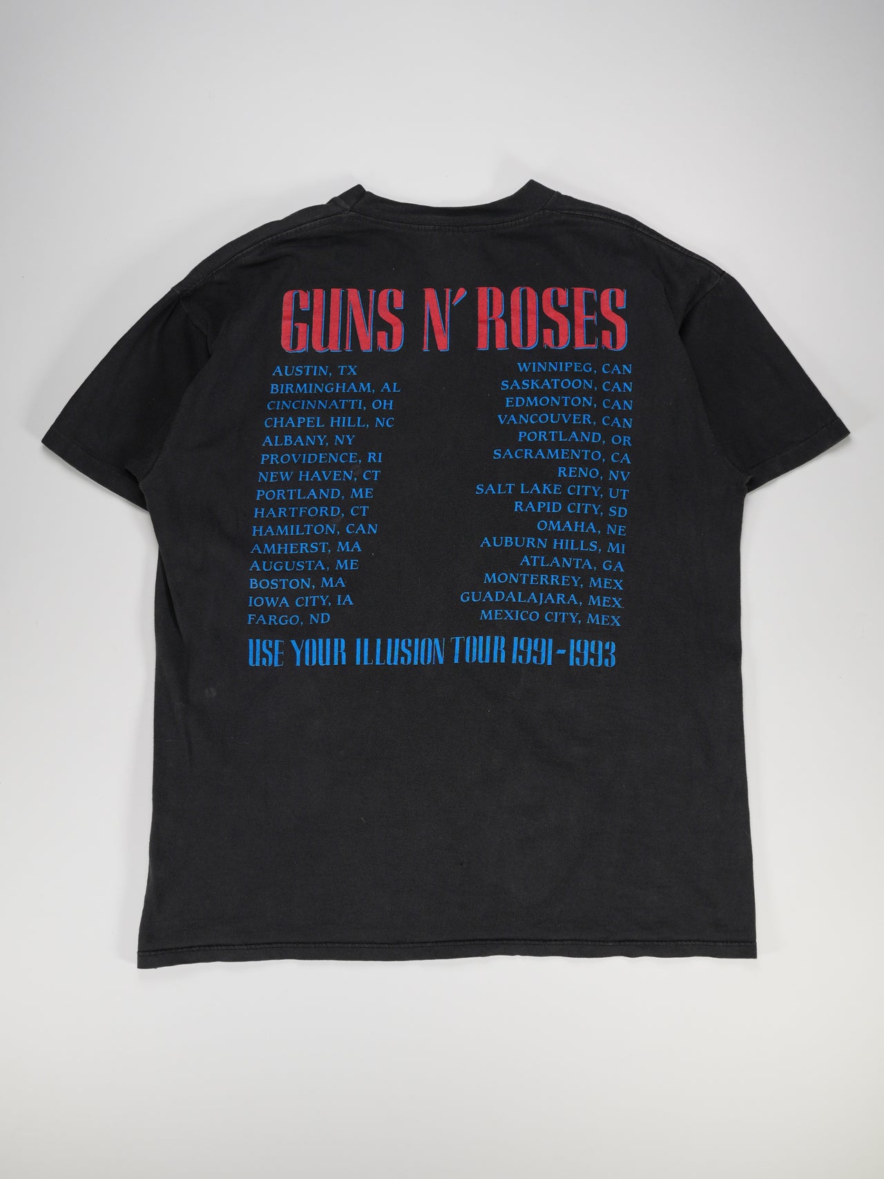 1990s - Guns N' Roses Use Your Illusion Tour T-Shirt / Skull Graphic / Brockum Tag
