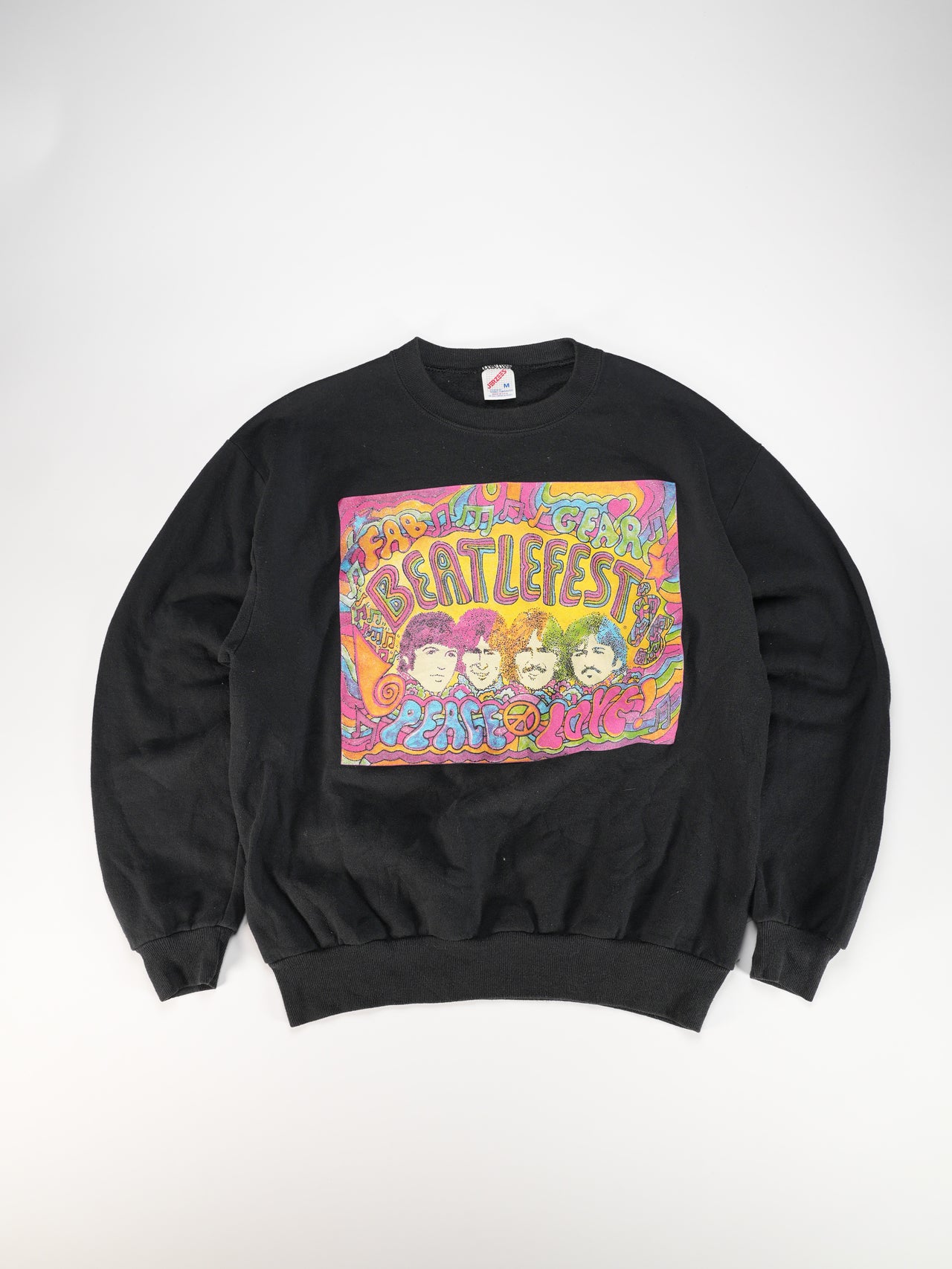 1990s - Beatlefest Psychedelic Jerzees Tag Sweatshirt