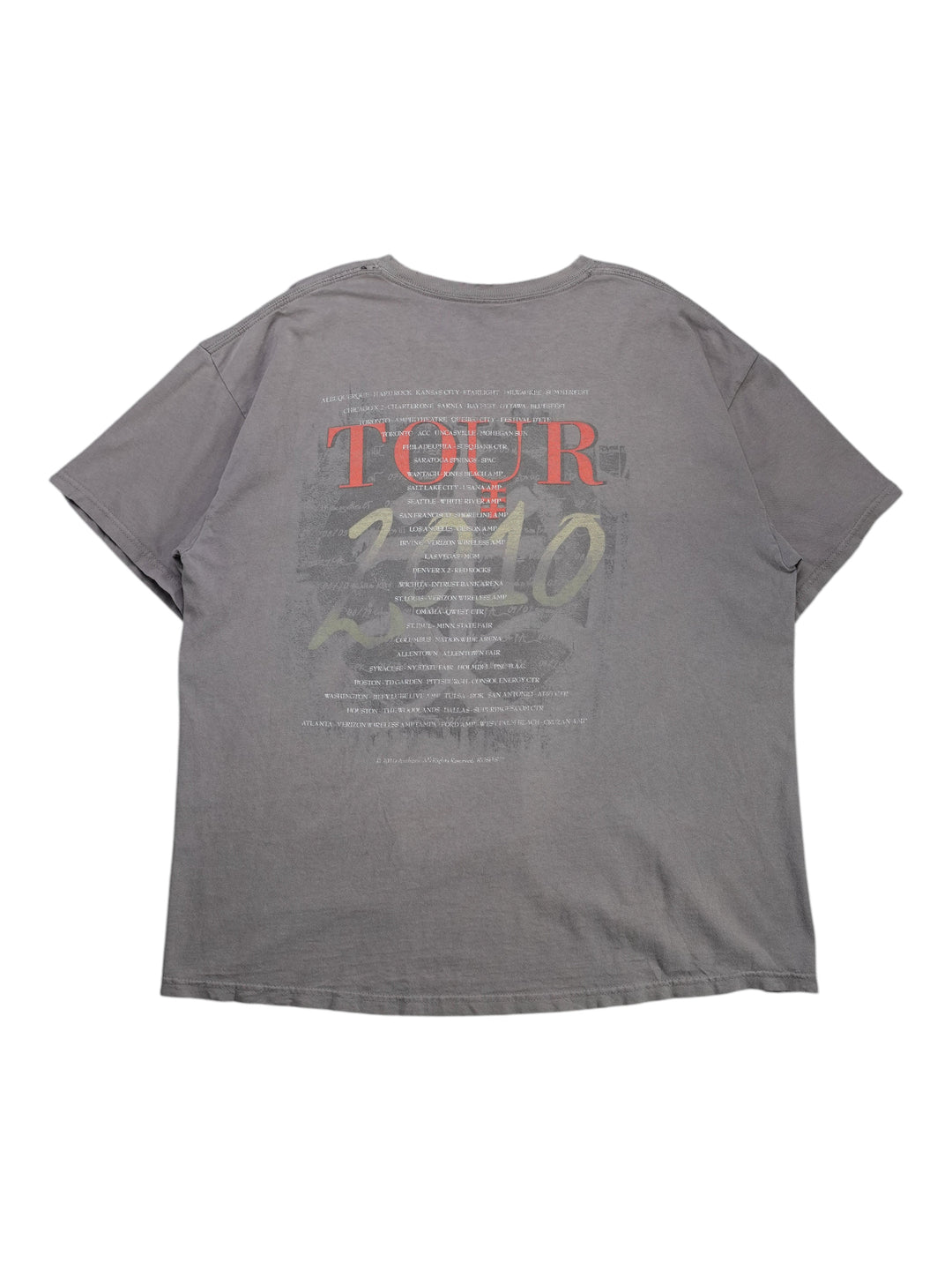 2010 Rush Time Machine Tour Graphic T-Shirt