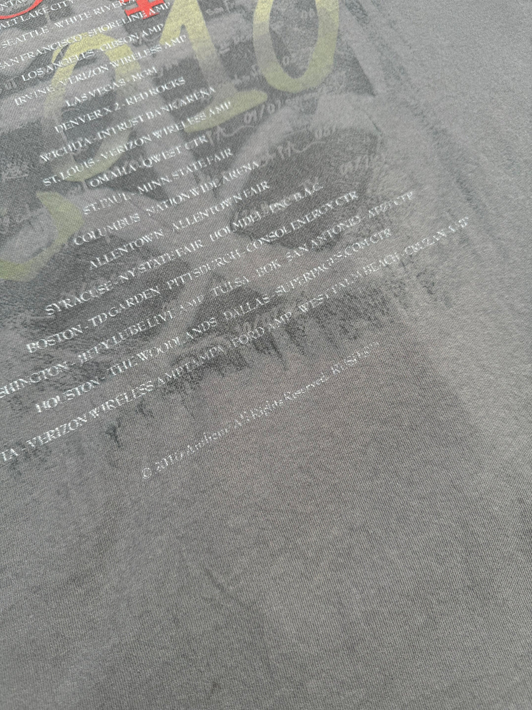 2010 Rush Time Machine Tour Graphic T-Shirt