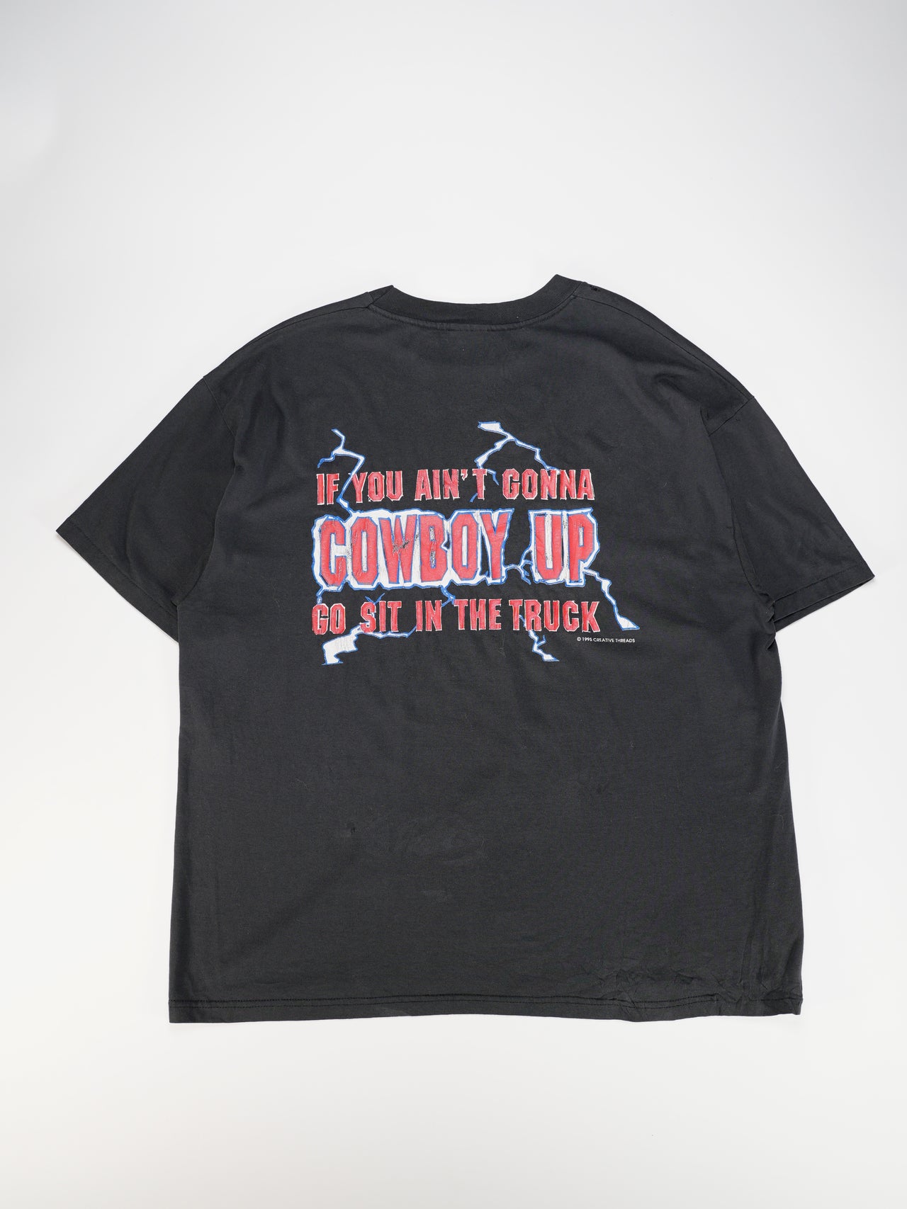 1990s/2000s - Cowboy Up Western Graphic T-Shirt