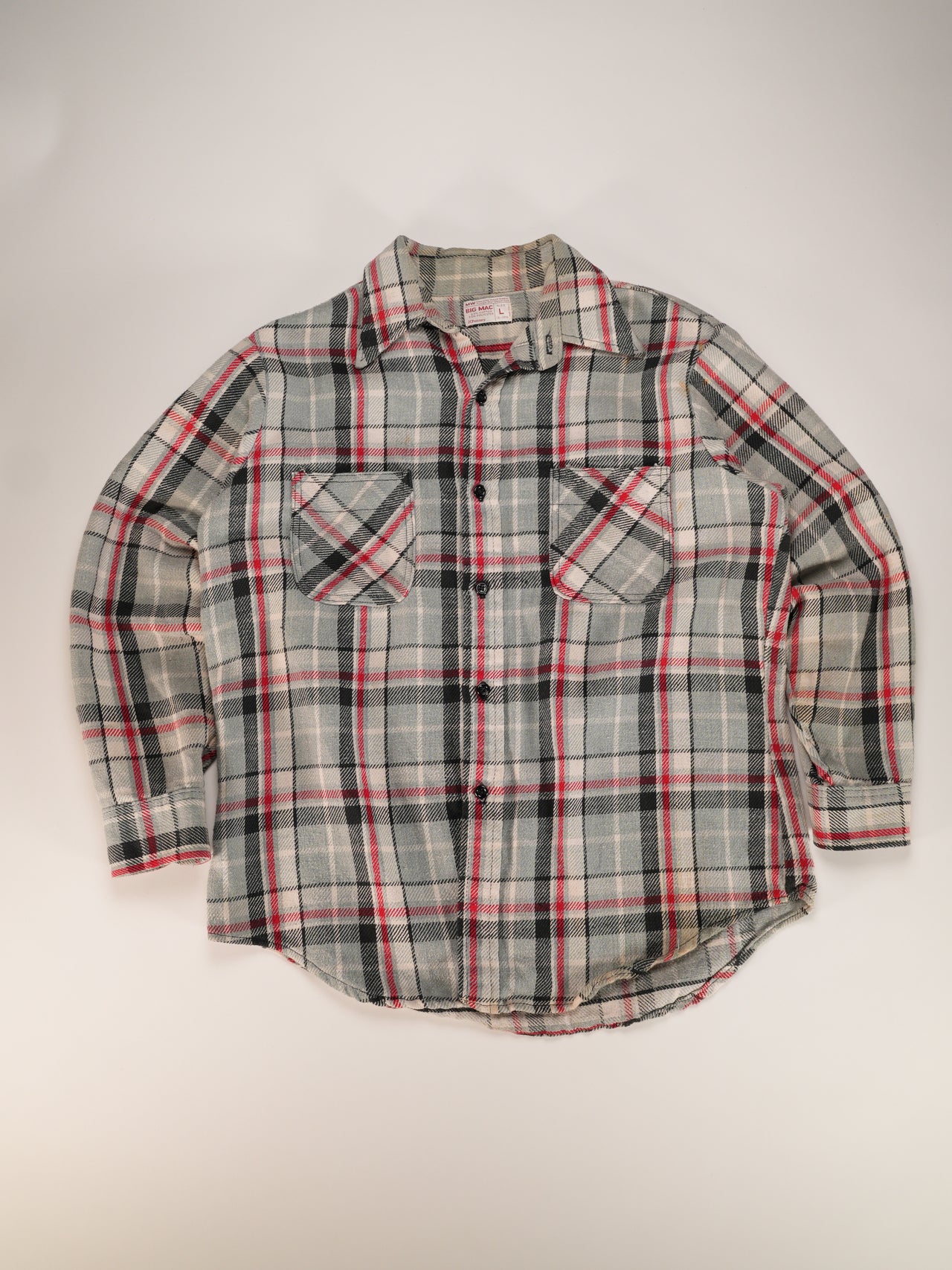 1970s - BIG MAC Plaid Flannel Button-Up Shirt