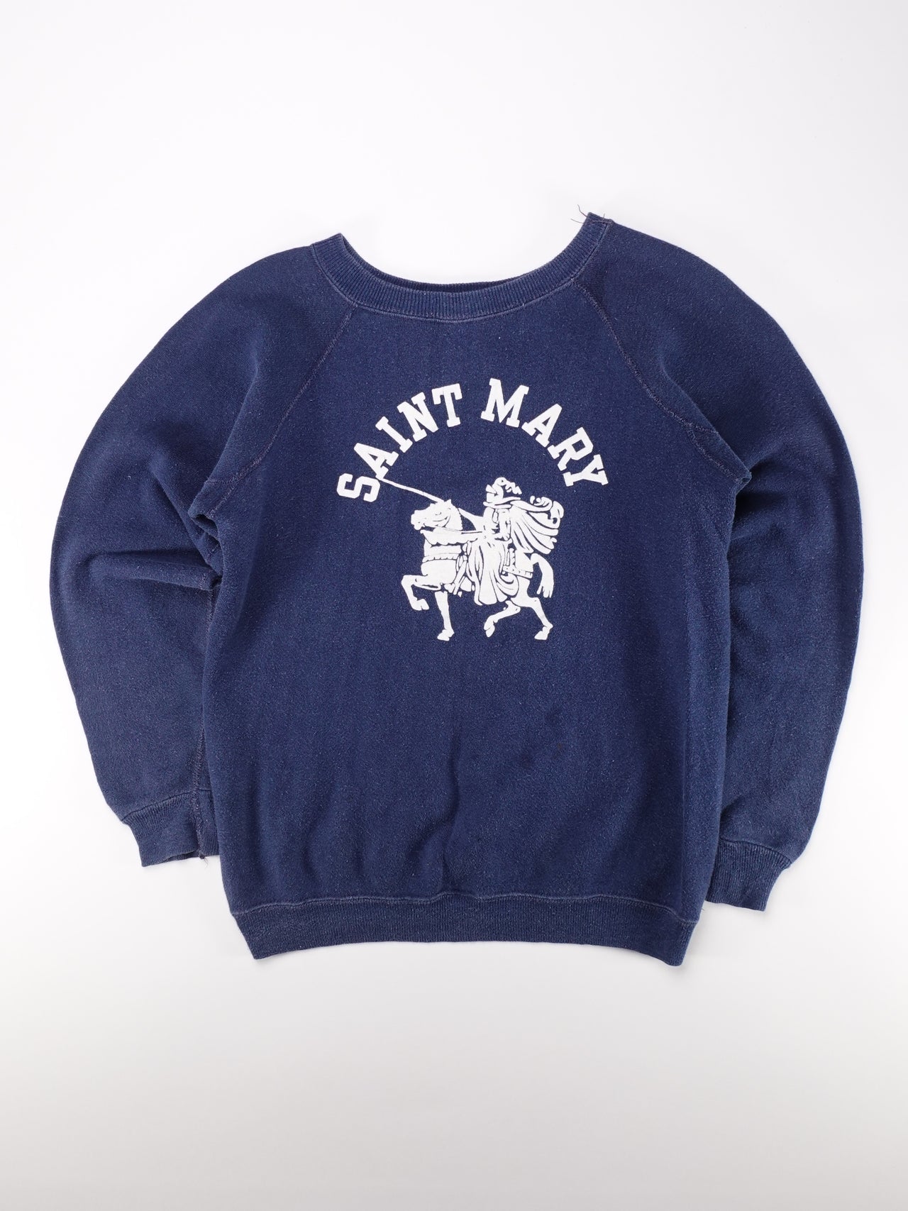 1980s - Velva Sheen Saint Mary Graphic Crewneck Sweatshirt