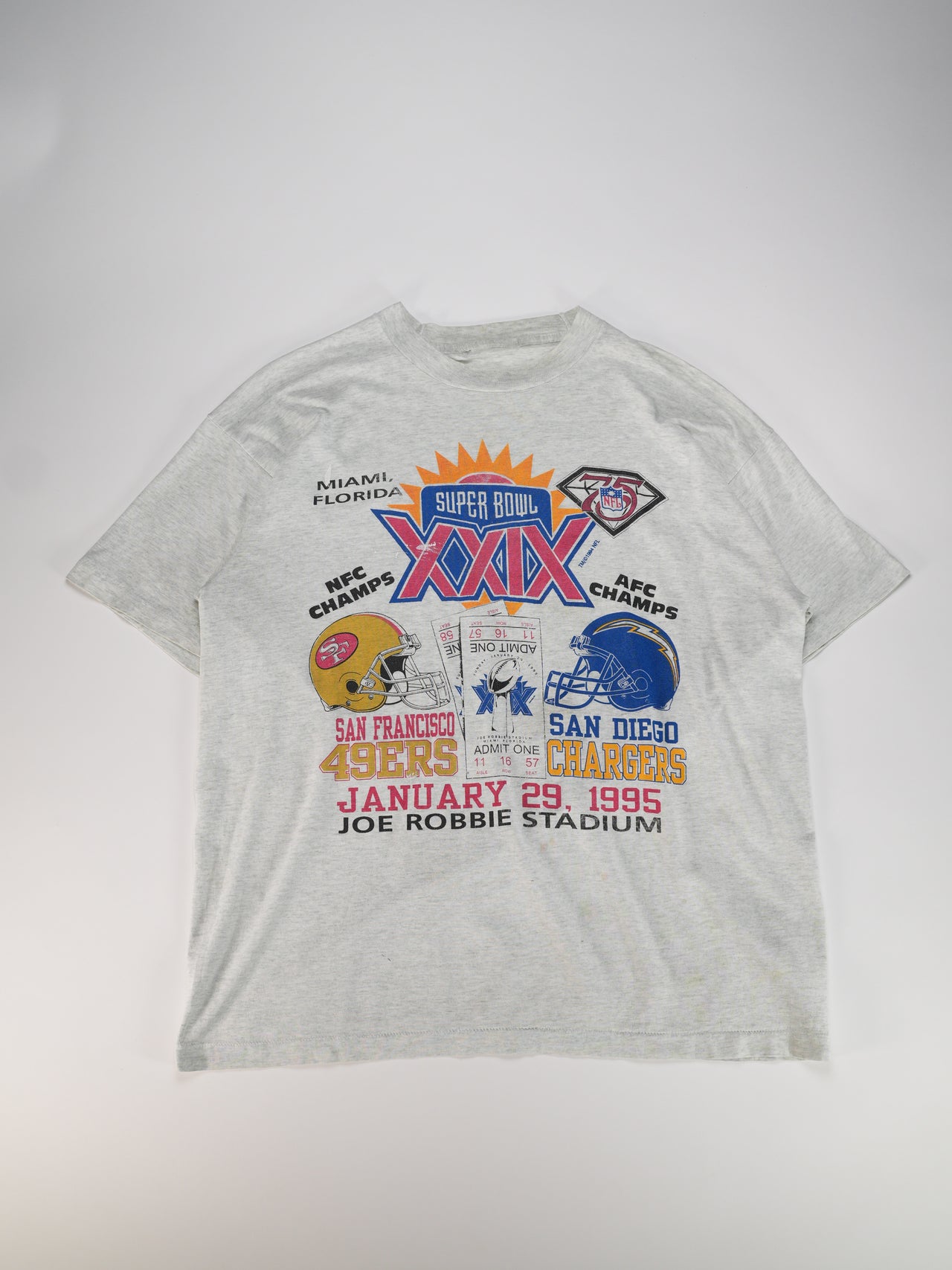 1990s - Super Bowl XXIX 49ers Vs Chargers T-Shirt