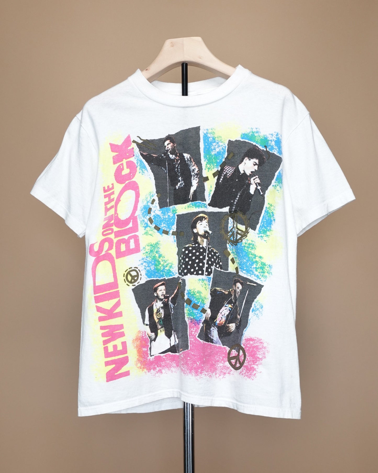Vintage 1980s New Kids on the Block / Graphic T-Shirt / Relaxed Fit / Retro