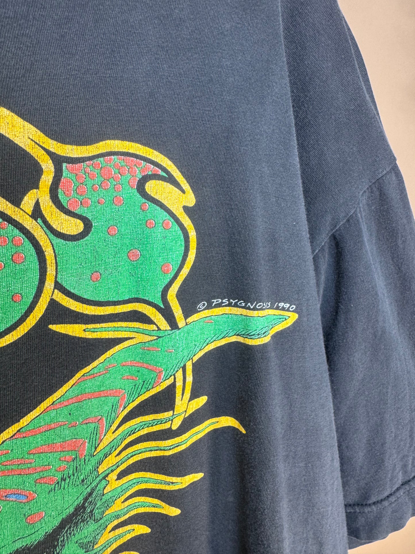 Vintage 1990s Psygnosis Graphic Tee / Oversized / Distressed / Streetwear