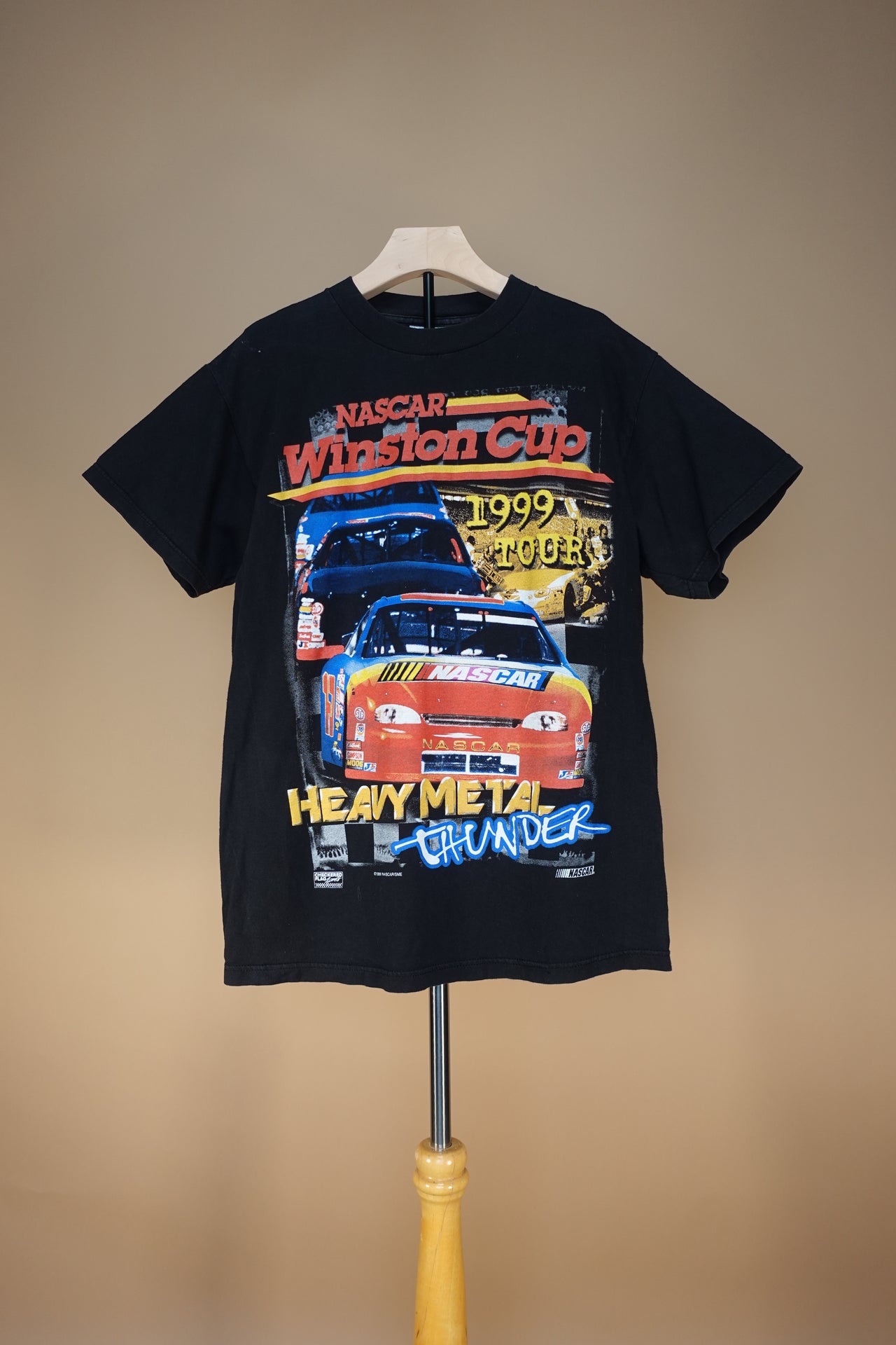 Vintage 1990s NASCAR Winston Cup / Graphic T-Shirt / Heavy Metal Thunder / Racing