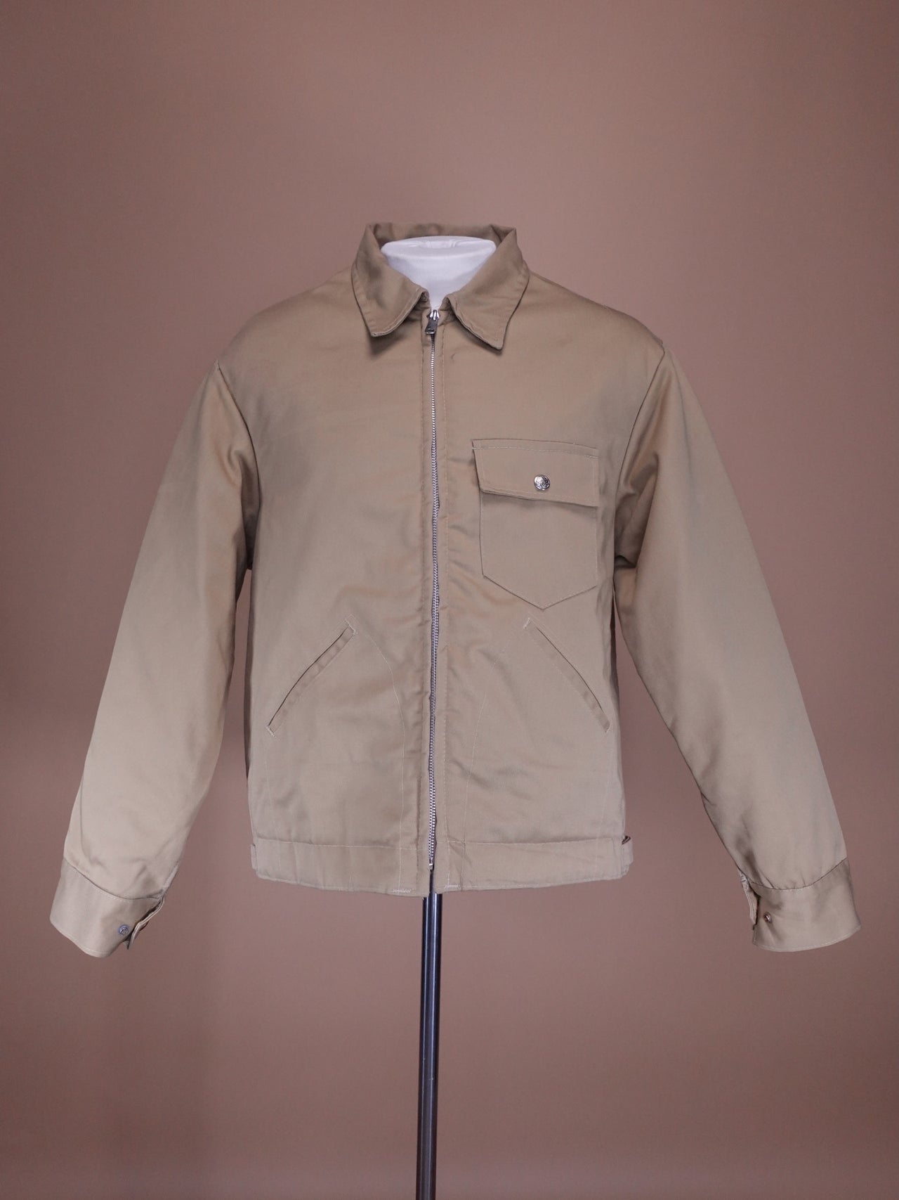 1980s - Sears Wearmaster Beige Quilted Jacket