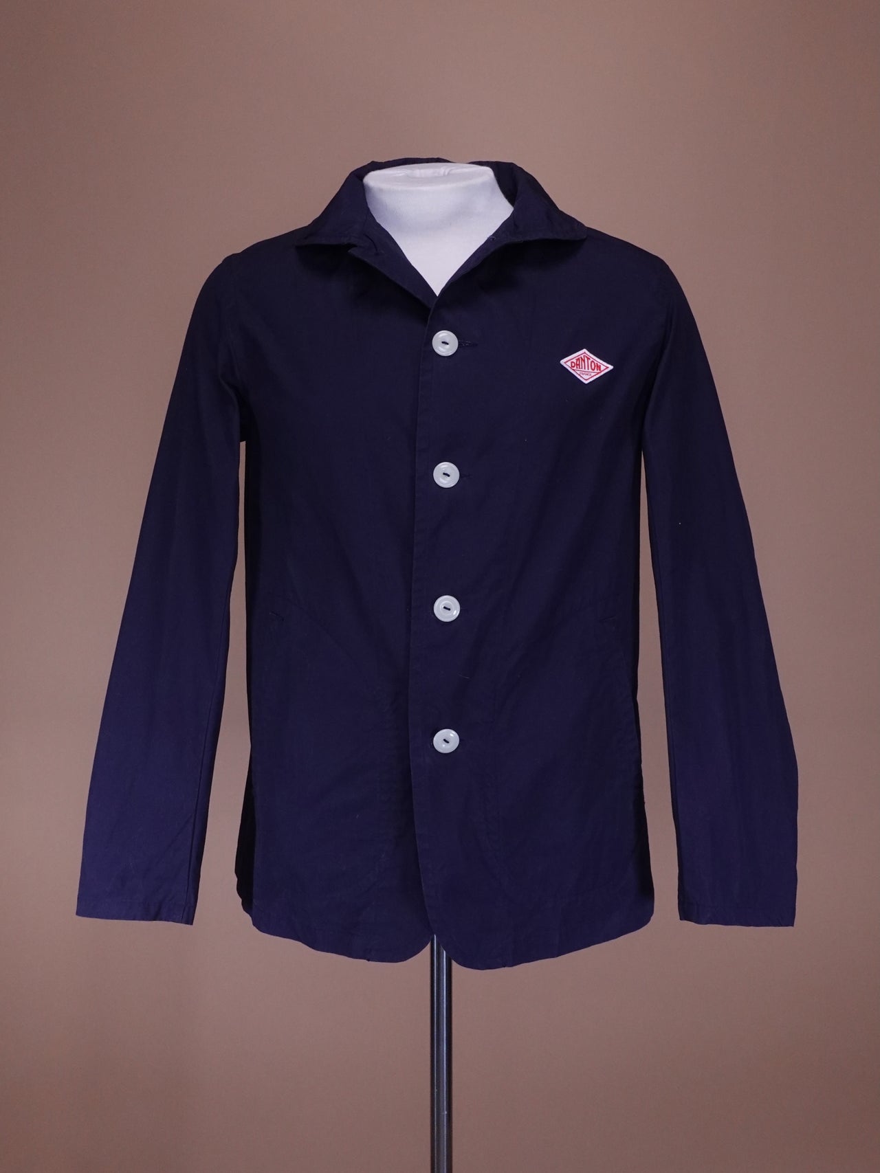2000s - Danton Vetements De Travail Blue/Navy Cotton Chore Coat