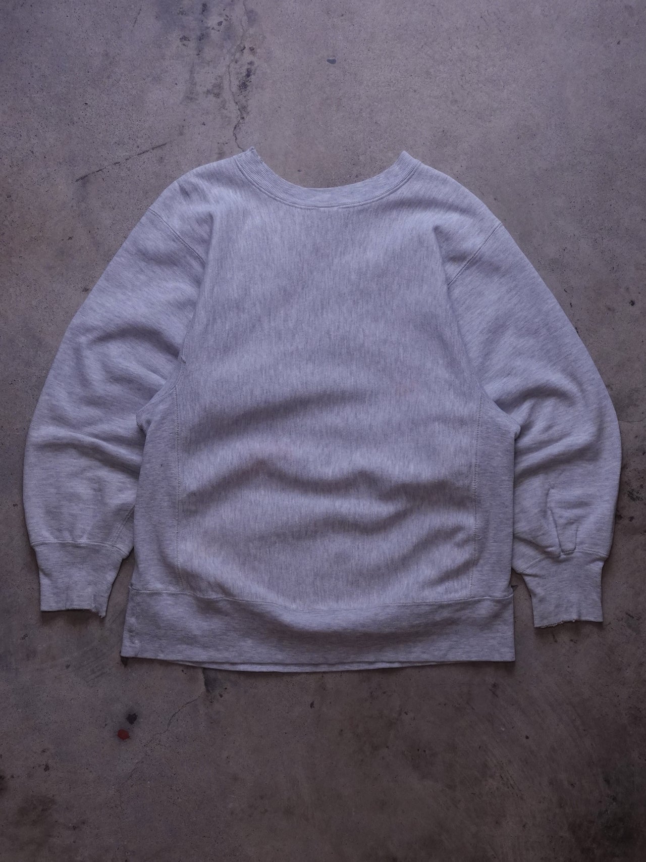 1980s - Champion Reverse Weave Grey "Regis" Crewneck Sweatshirt