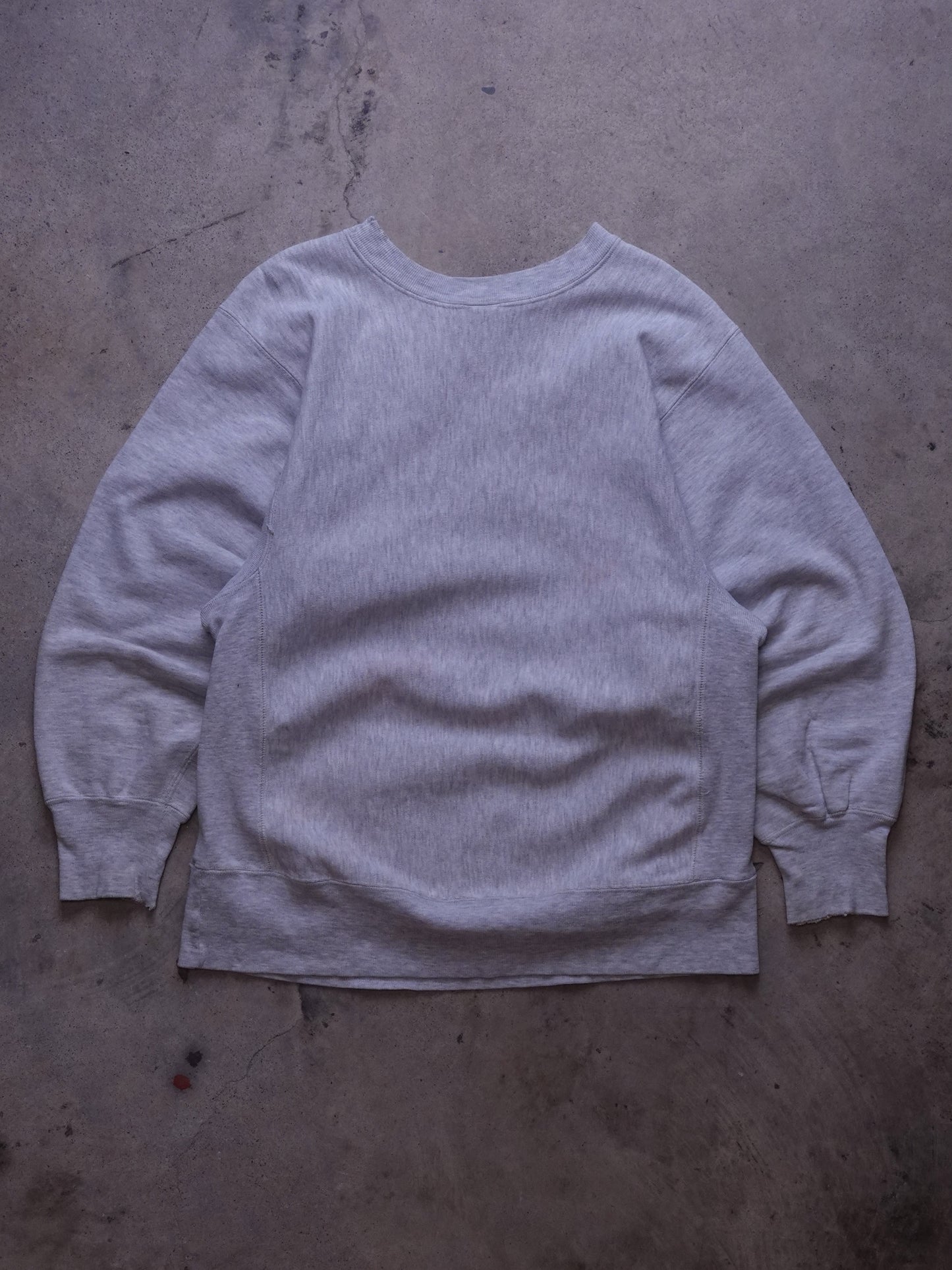 1980s - Champion Reverse Weave Grey "Regis" Crewneck Sweatshirt