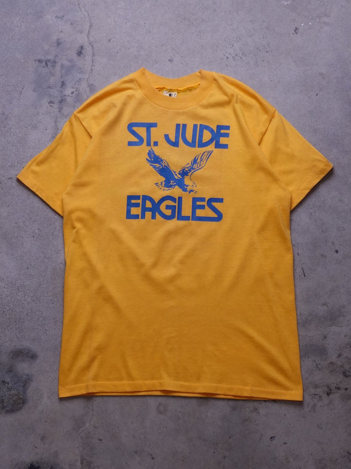 1970s - Downerwear St Judes Eagles Single Stitch T-Shirt
