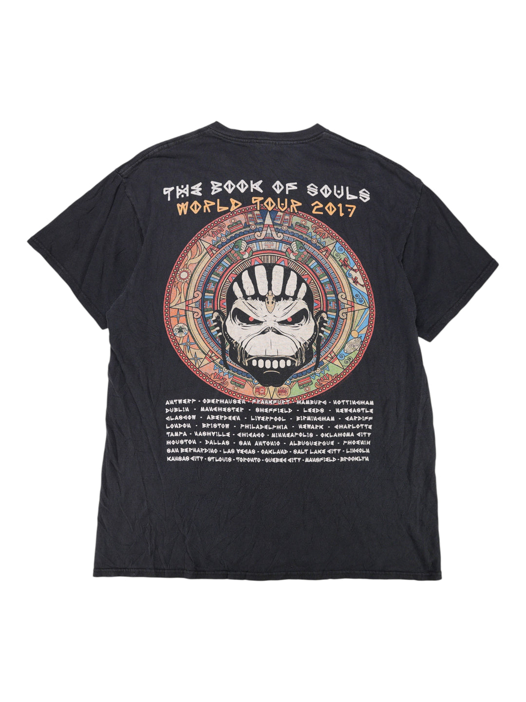 2010 Iron Maiden The Book Of Souls World Tour Graphic T-Shirt