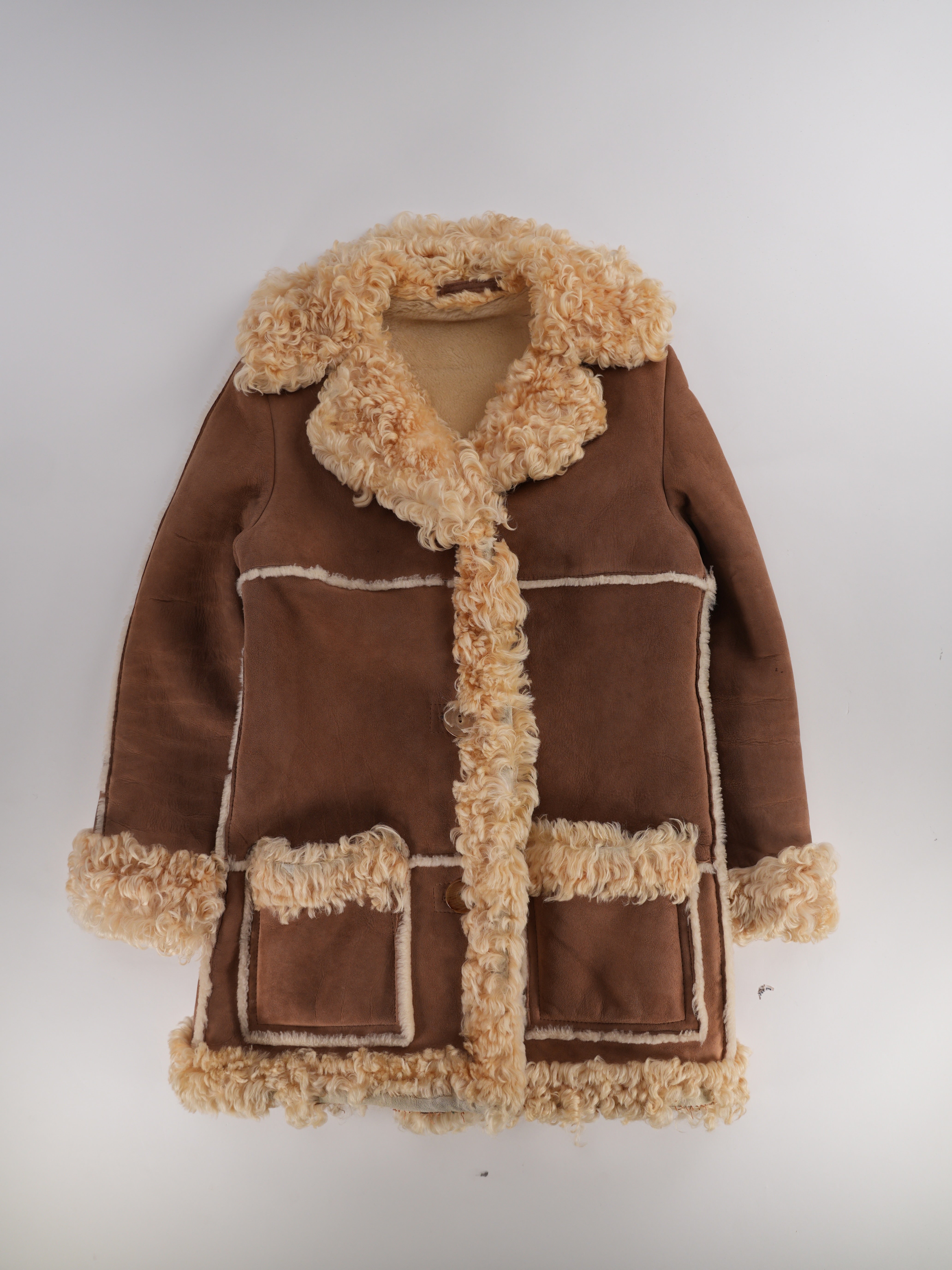70'sヴィンテージ Sawyer Of napa made in usa 1970s - Sawyer Of Napa Shearling Coat - Exile Vintage