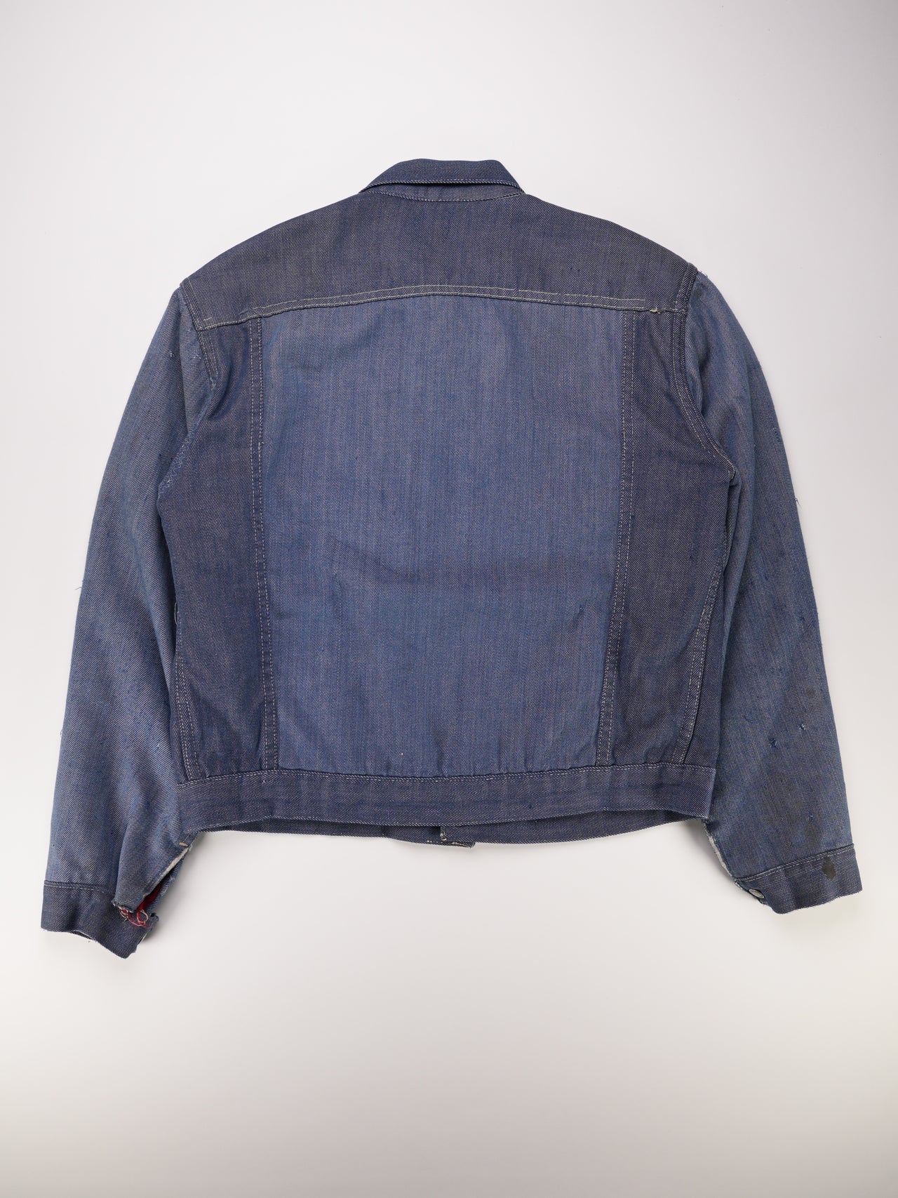 1970S - J.C. Penny Ranchcraft Pleated Selvedge Denim Workwear Jacket