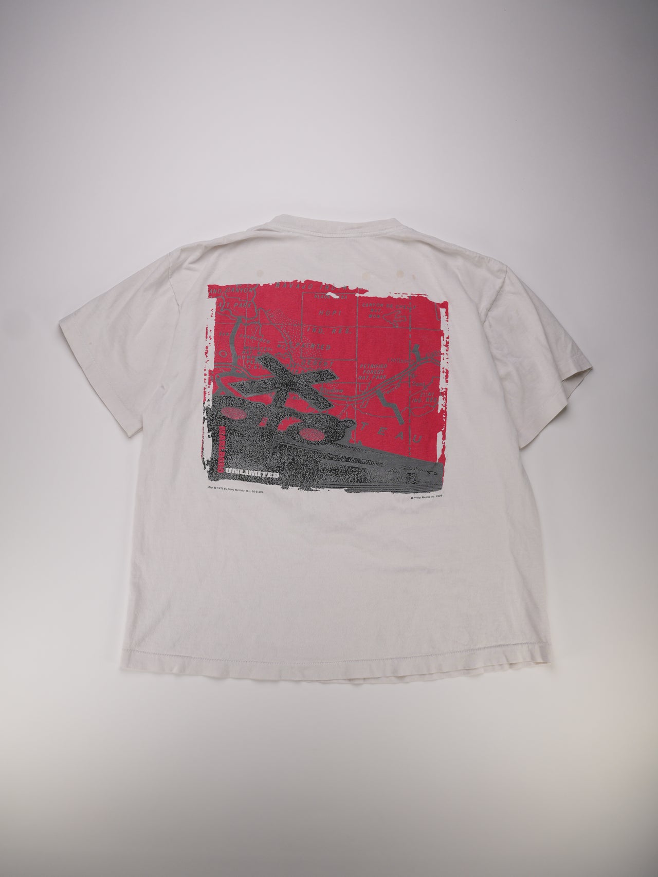 1990s Marlboro Unlimited Map Graphic T-Shirt