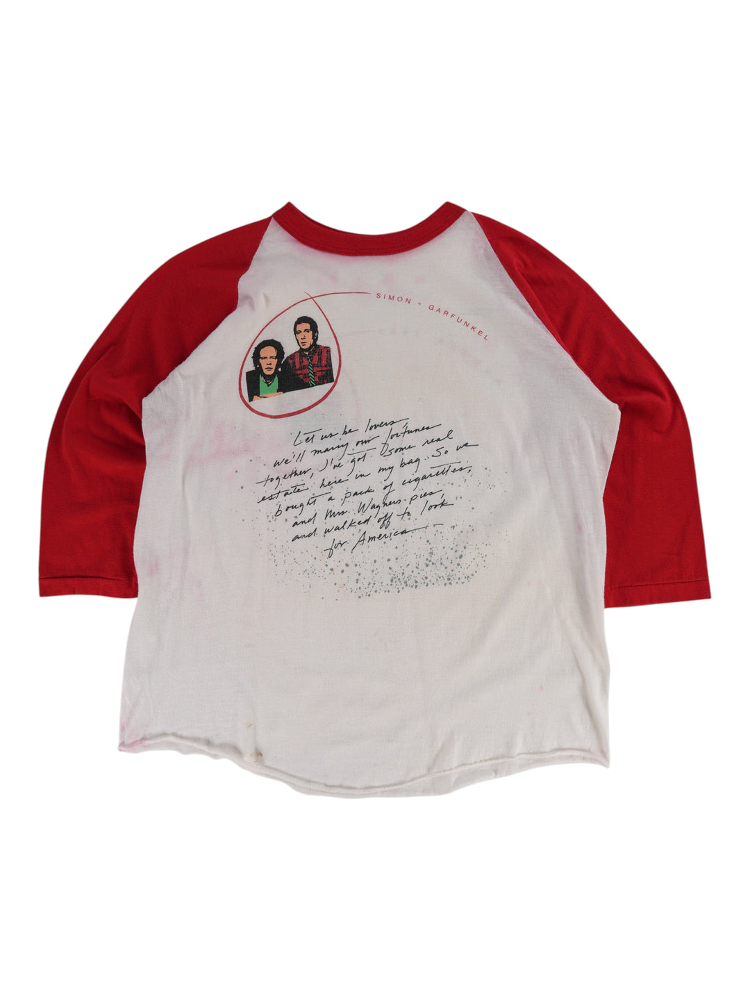 1983 Simon &amp; Garfunkel Summer Tour Raglan T-shirt